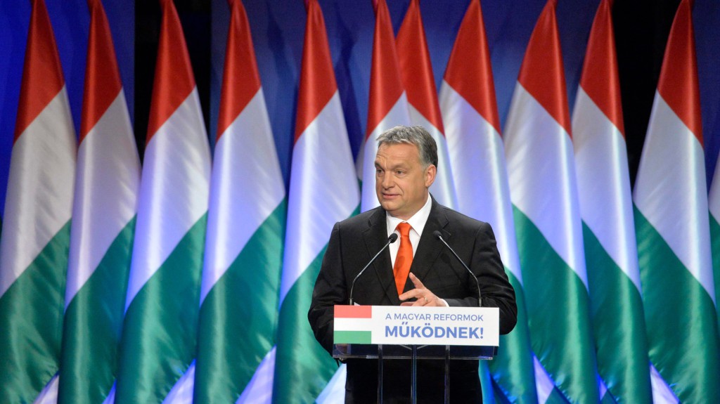 Orbán Viktor 18. évértékelő beszéd. Kép forrása: hirado.hu